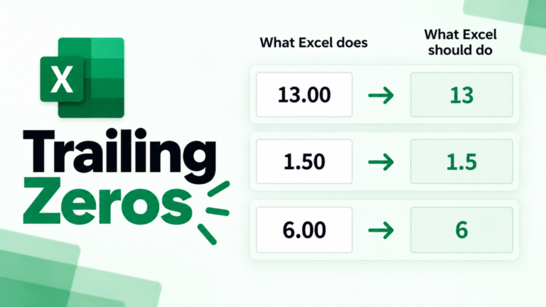 Annoying Excel Problems: Trailing Zeros
