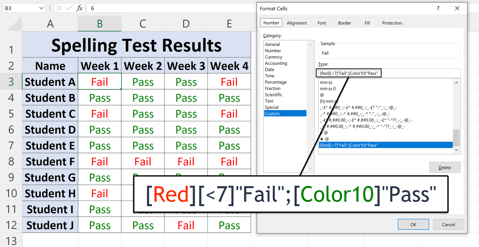 Custom Formatting