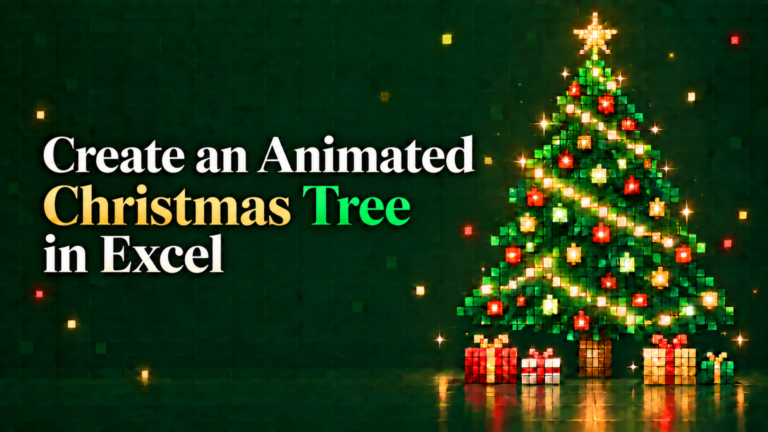 How to Create an Animated Christmas Tree in Excel 🎄
