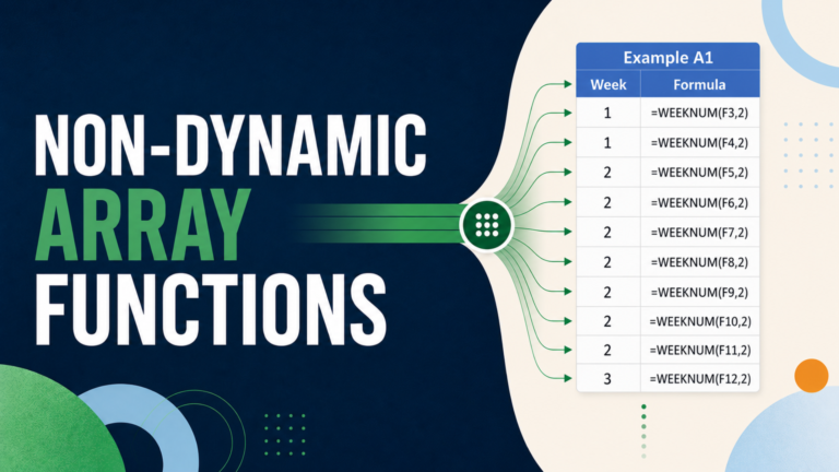 Non-Dynamic Array Functions
