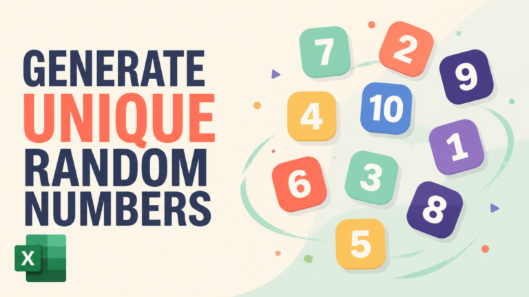 Generate Unique Random Numbers
