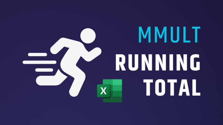 MMULT Running Total
  