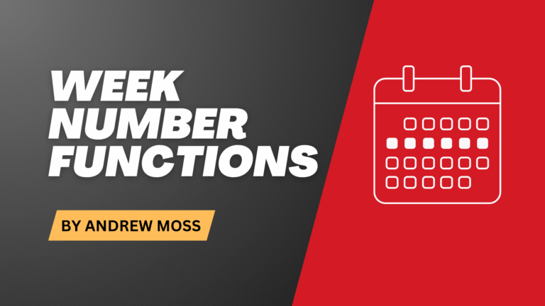 Week Number Functions
  