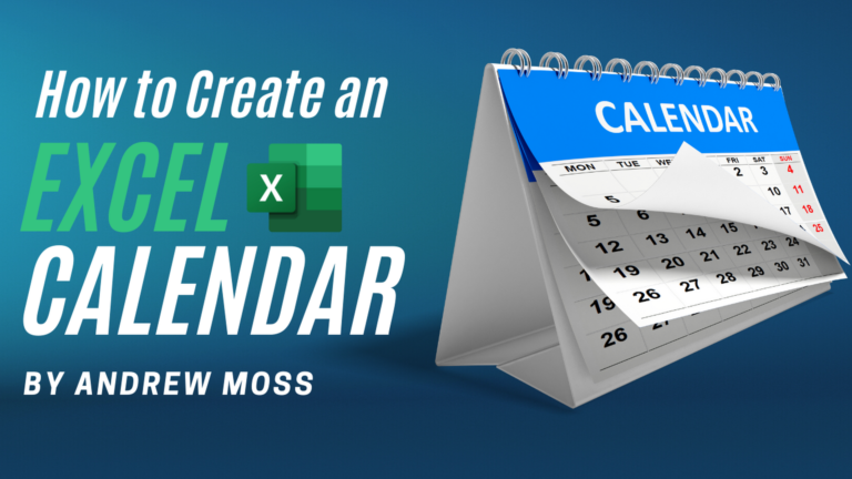 How to Create an Excel Calendar
