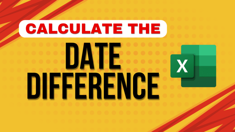 Calculate the Difference Between Dates
  