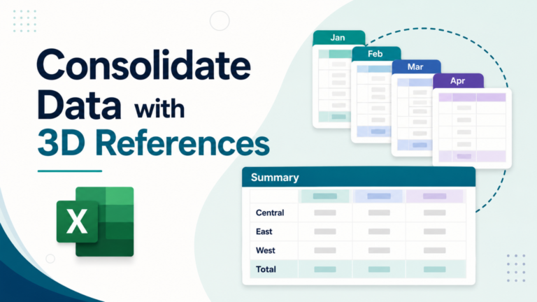 Consolidate Data with 3D References

