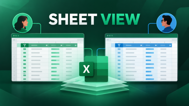 Workbook Collaboration Using Sheet View