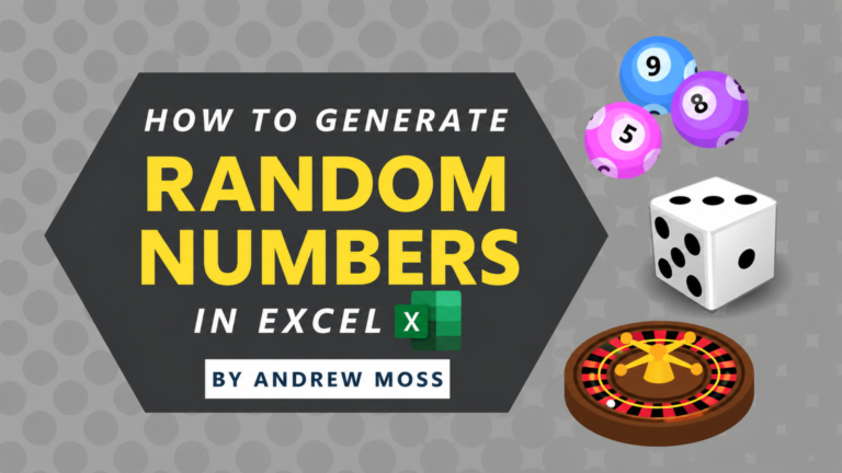 How to Generate Random Numbers in Excel