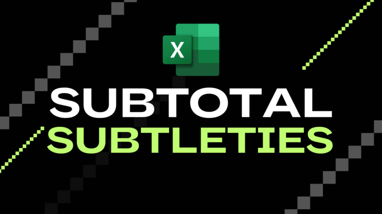 SUBTOTAL Examples
  