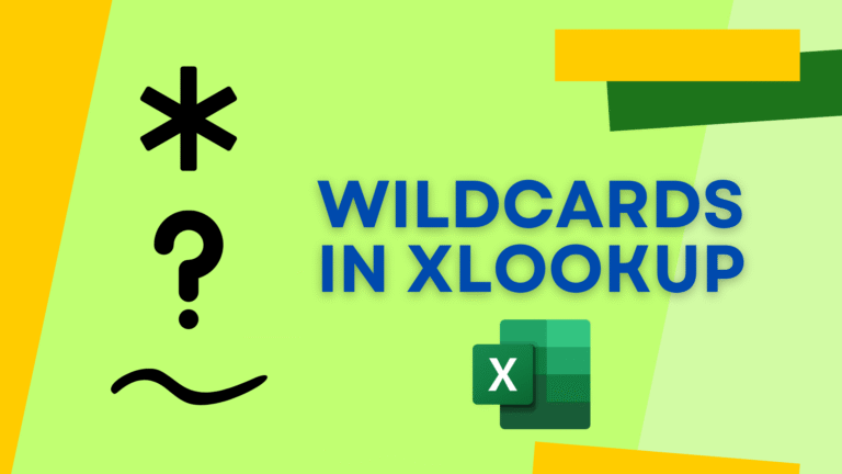 Wildcards in XLOOKUP
  