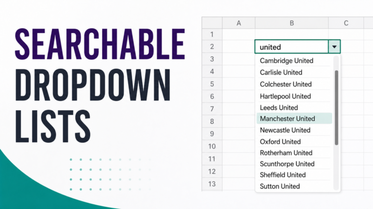 Searchable Dropdown Lists
