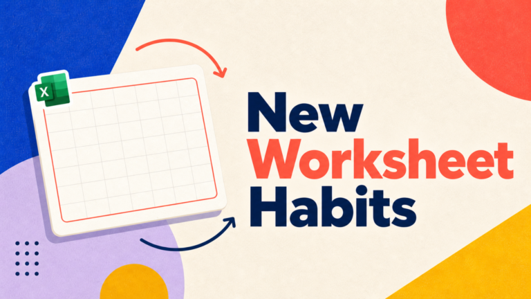 New Worksheet Habits
