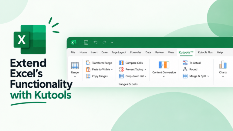 Extend Excel’s Functionality with Kutools
