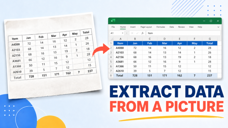 Extract Data From a Picture
