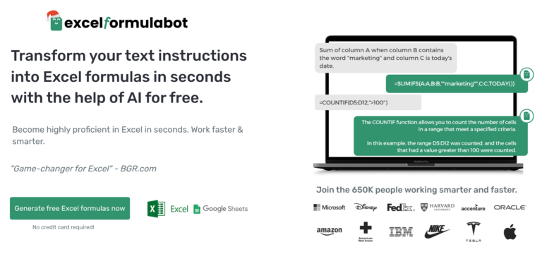 An Alternative to Formulas
  