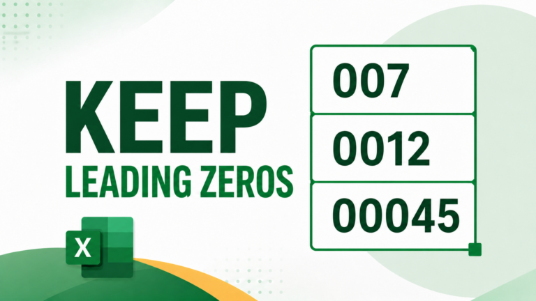 Keep Leading Zeroes
