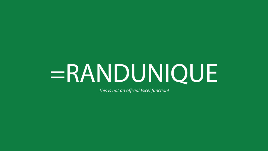 RANDUNIQUE