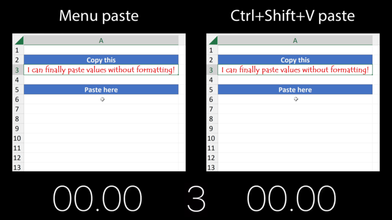 The NEW Keyboard Shortcut for Pasting in Excel
  