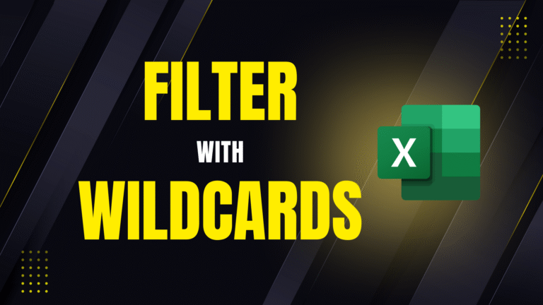 FILTER with wildcards
  