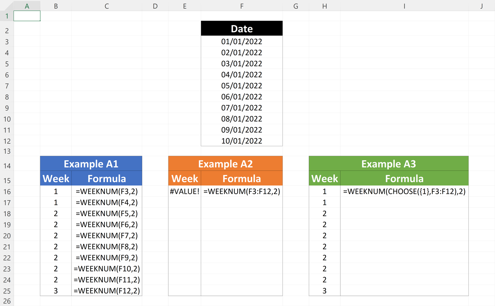 Non-Dynamic Array Functions