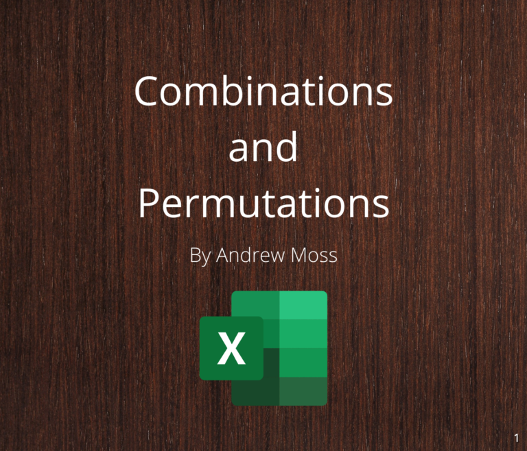 Combinations and Permutations
  