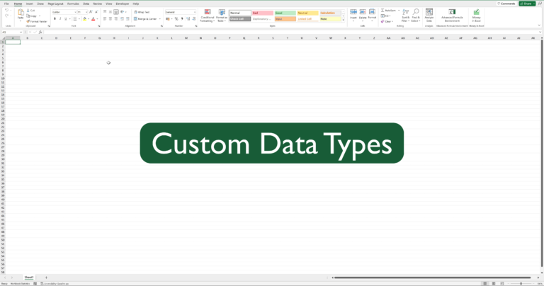 Custom Data Types in Excel
  