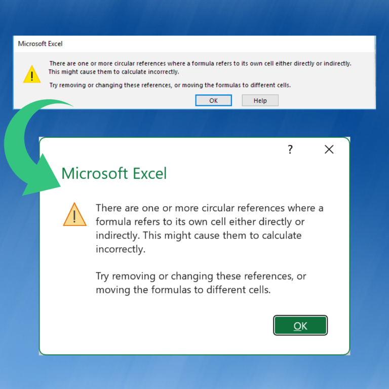 Excel has new error dialog boxes
  