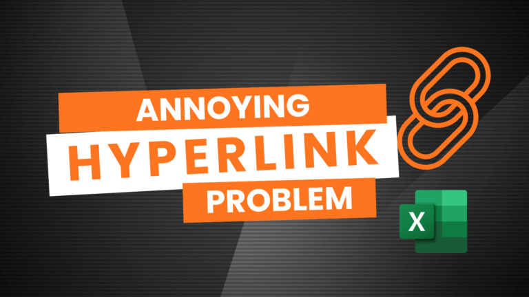 The HYPERLINK function has an annoying problem
  