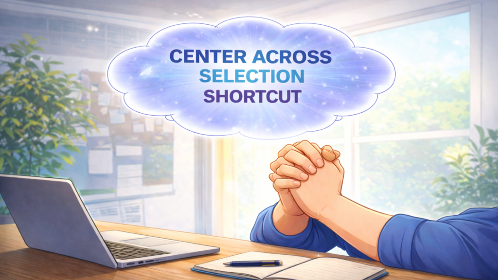 If only there were a keyboard shortcut for that…