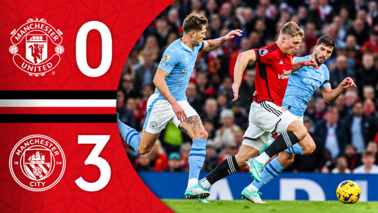 Manchester United’s lack of possession vs Manchester City