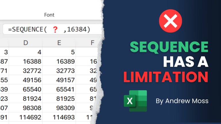 What’s the maximum number of rows the SEQUENCE function allows?
  