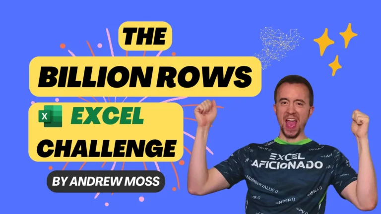 The Billion Rows Excel Challenge
  