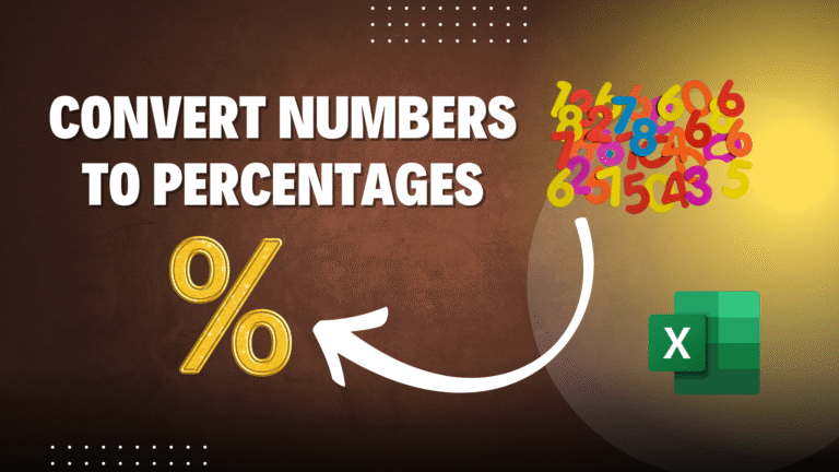 Convert numbers to percentages the right way in Excel
  
