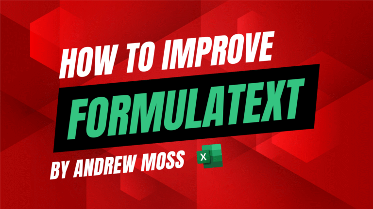 How the FORMULATEXT function could be improved in Excel
  