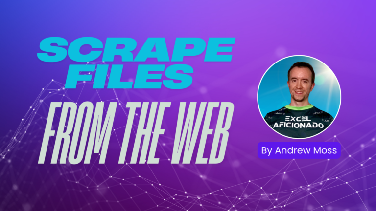 How to scrape files from the web using your web browser