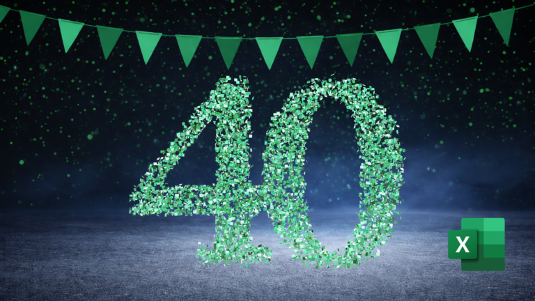 EXCEL IS 40! 🥳
  