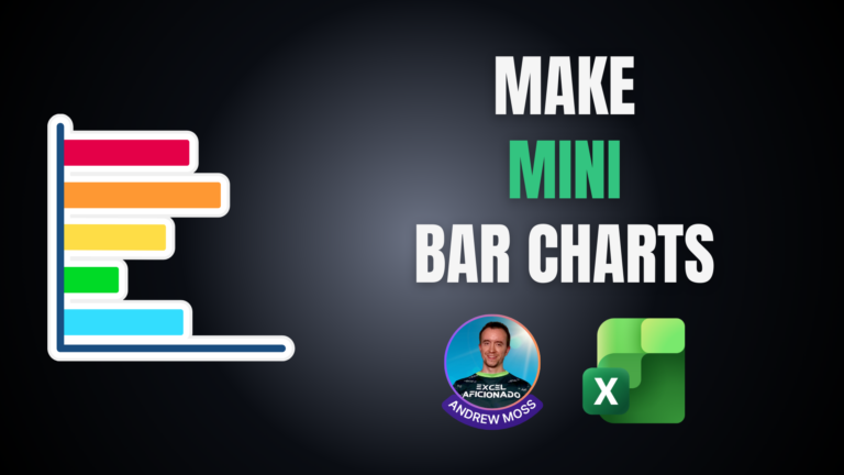 Make mini bar charts in Excel
