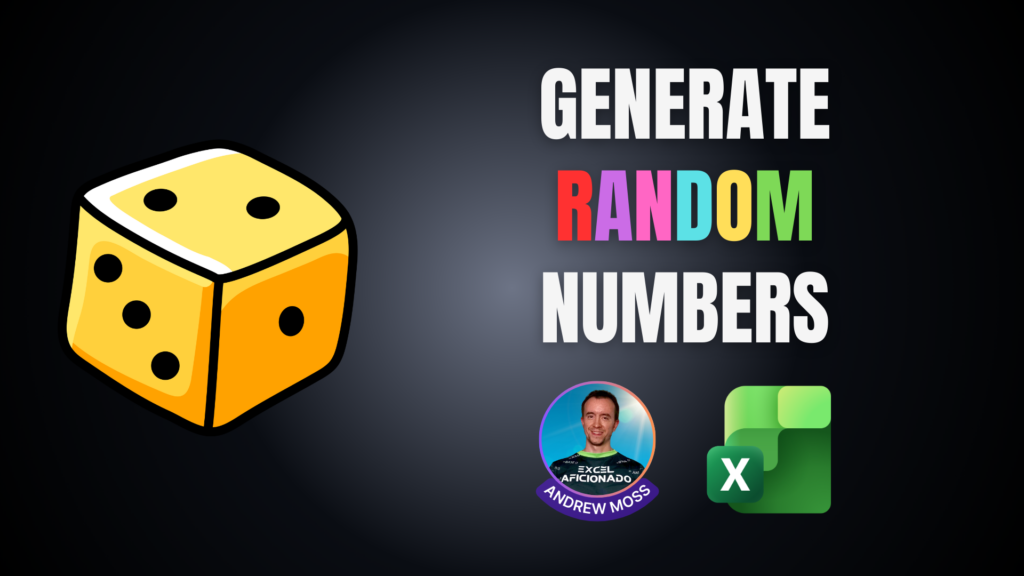Generate random numbers in Excel