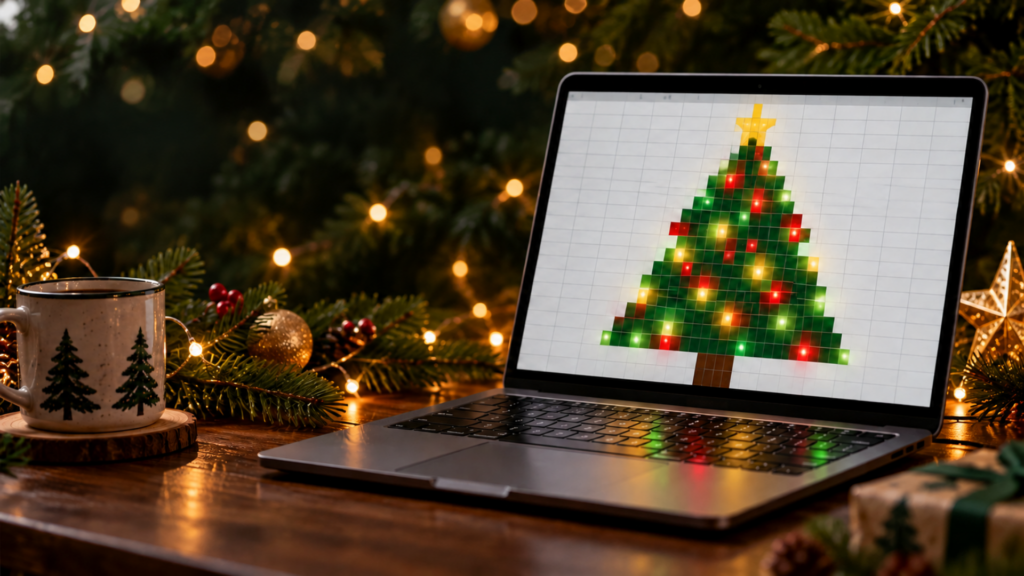 Build a flashing Christmas tree in Excel