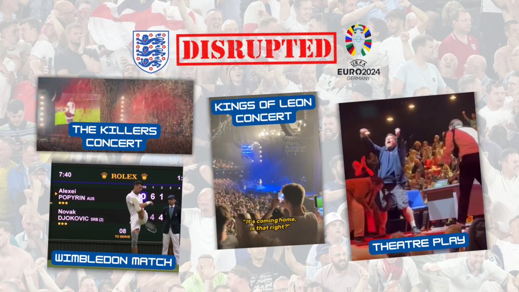 When England play, expect disruption